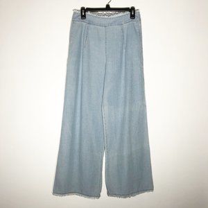 GB Wide Leg Jean Trouser Pants Womens Large Blue